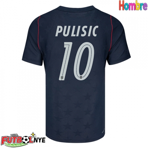 Camiseta Estados Unidos Christian Pulisic #10 Visitante Equipación Mundial 2026 manga corta